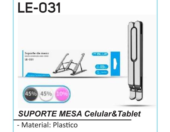 SUPORTE DE MESA UNIVERSAL PARA CELULAR E TABLET