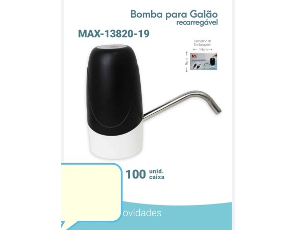 BOMBA ELETRICA PARA GALÃO DE AGUA