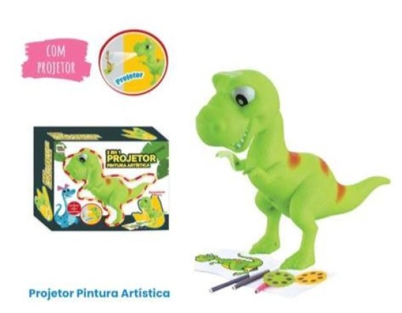 PROJETOR PARA DESENHO INFANTIL DINOSSAURO