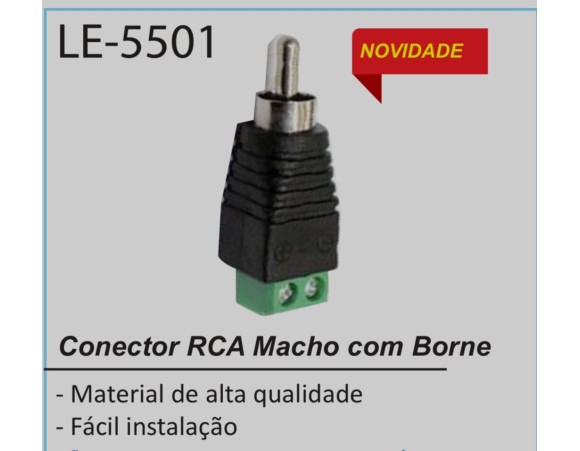 ADAPTADOR RCA MACHO COM BORNER