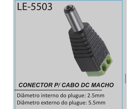 ADAPTADOR DC MACHO