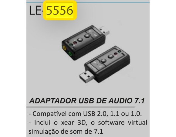 ADAPTADOR USB DE AUDIO 7.1