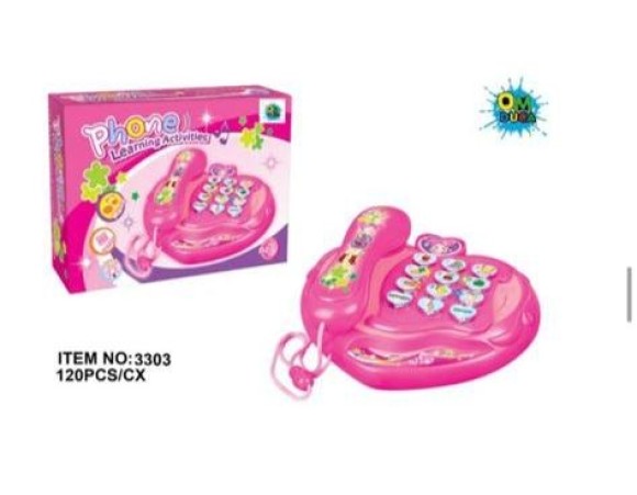 TELEFONE INFANTIL FEMININO ROSA