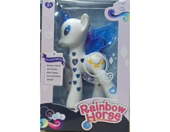 UNICORNIO COM E LUZ 15 CM