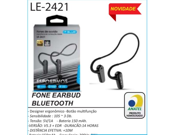 FONE  BLUTOOTH ESORTIVO 2421