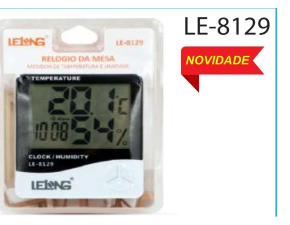 RELOGIO DE MESA HORA/TEMPERATURA CARTELA