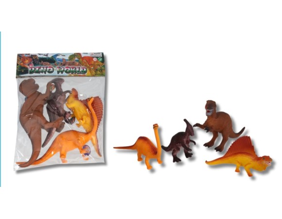 COLEÇÃO DINOSSAURO GRANDE  C/4 PCS