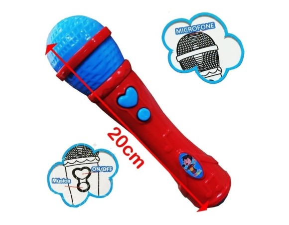 BRINQUEDO MICROFONE MUSICAL