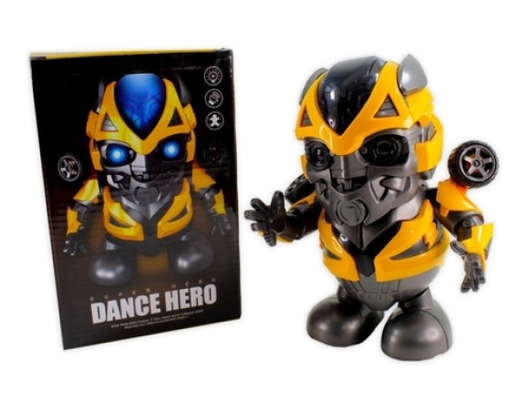 ROBO DANÇARINO BUMBLEBEE  MUSICAL C/ LUZES