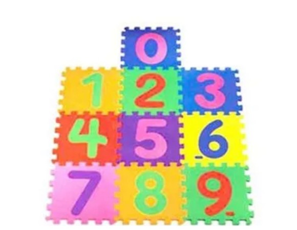 TAPETE EDUCATIVO E.V.A NUMEROS 30X30X8,5 PLACA C/10