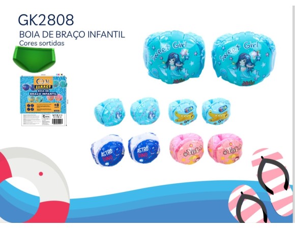 BOIA DE BRAÇO INFANTIL INFLAVEL GK2808