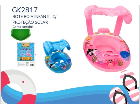 BOTE BOIA INFANTIL C/PROTETOR SOLAR GK2817