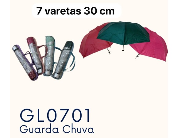 SOMBRINHA 7 VARETAS 30CM GL0701